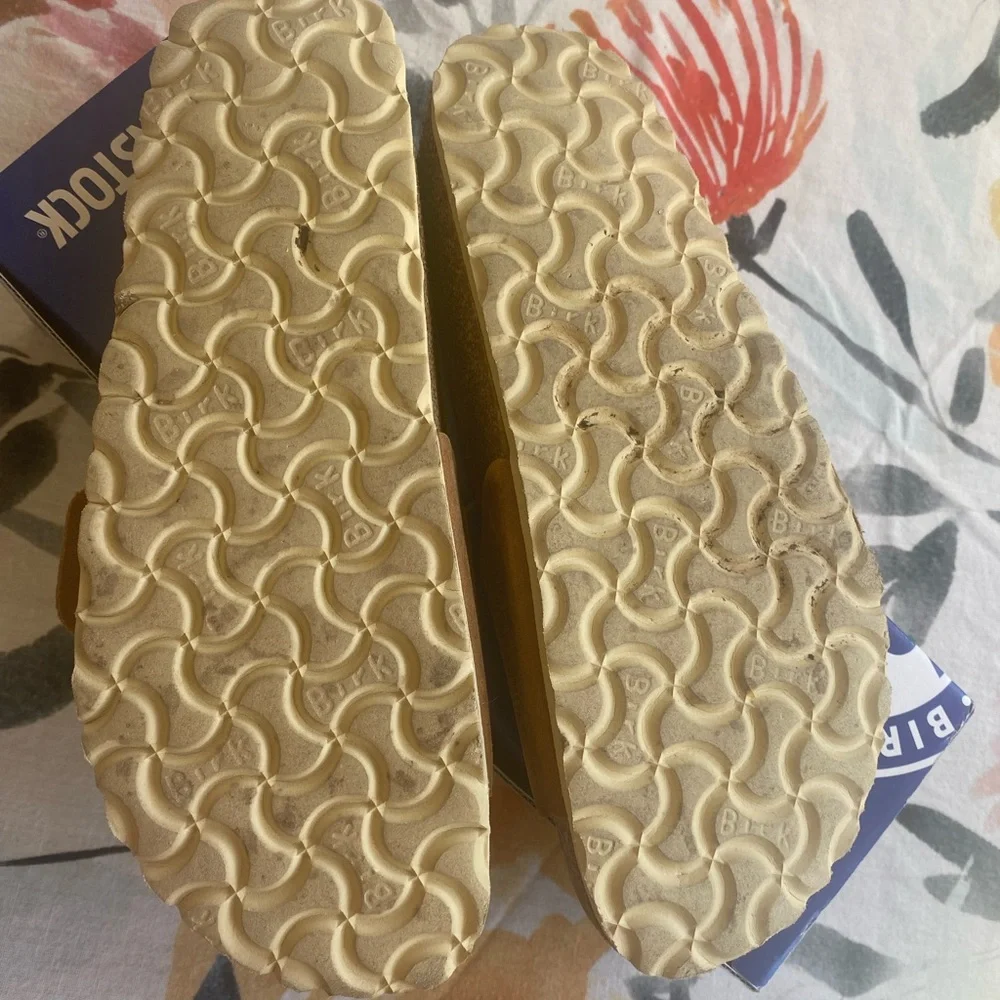 Birkenstock Madrid Big Buckle Sandals in Cognac - Picture 4 of 5